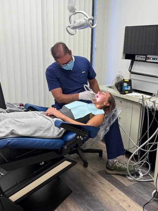 Dr. Mike with Cosmetic Dentistry Patient