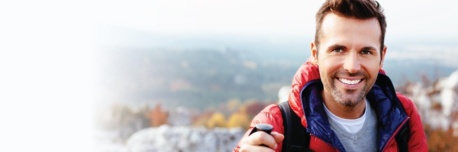 Man Hiking | Centennial Dentist