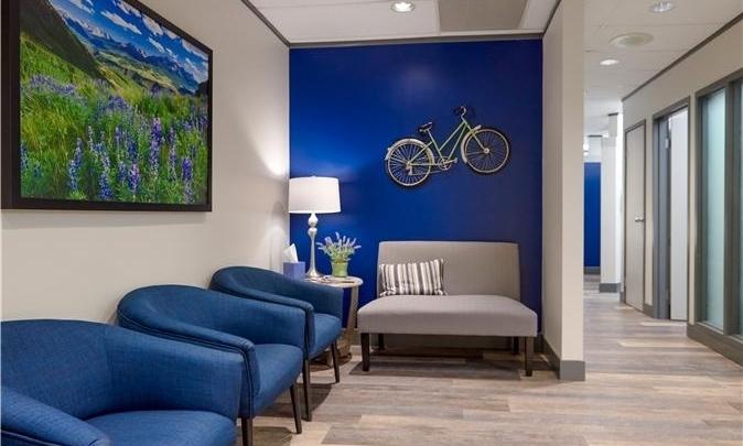 Waiting room at our Centennial dental office